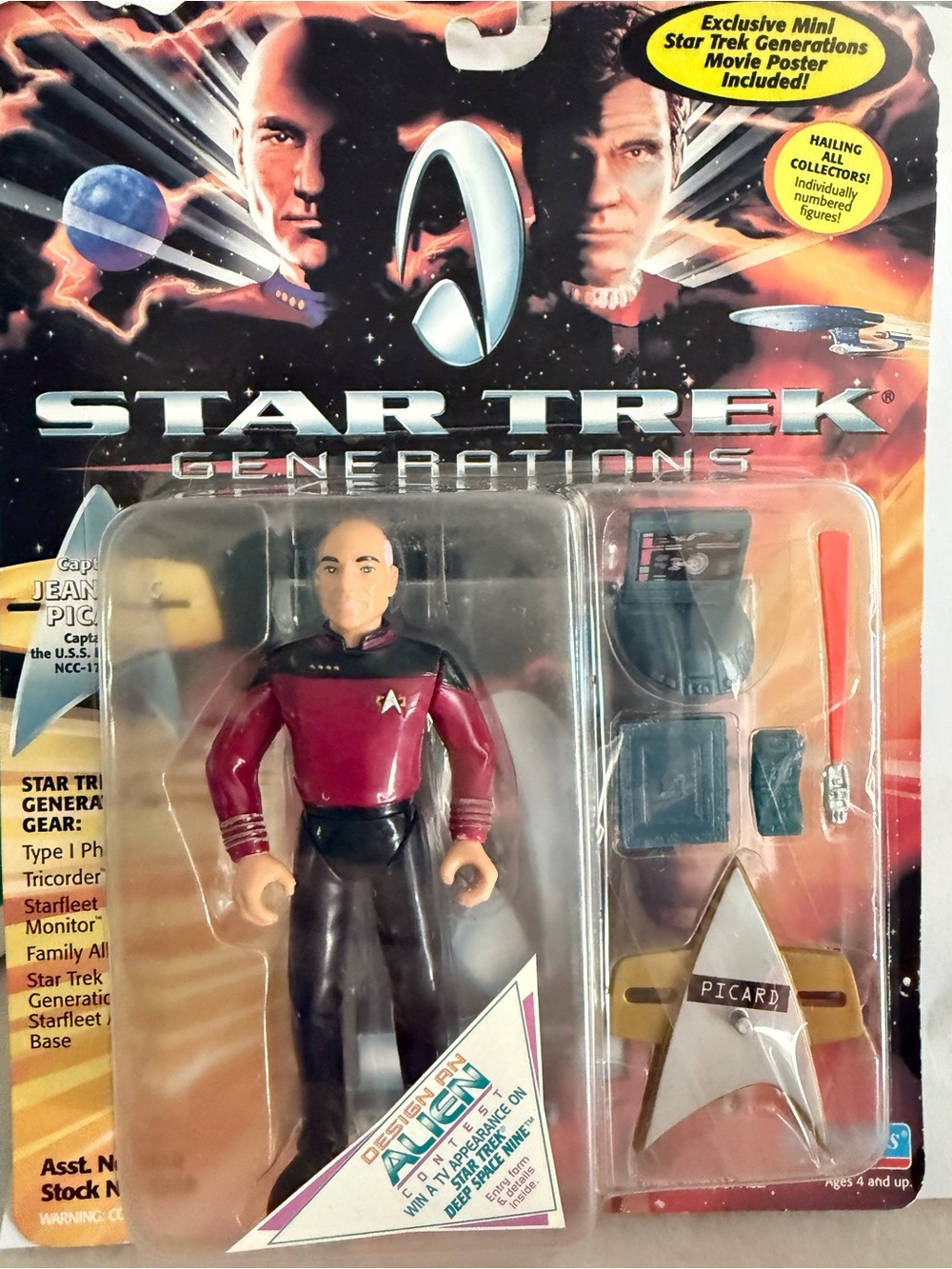 Generations Captain Picard Action Figure - Red & Black